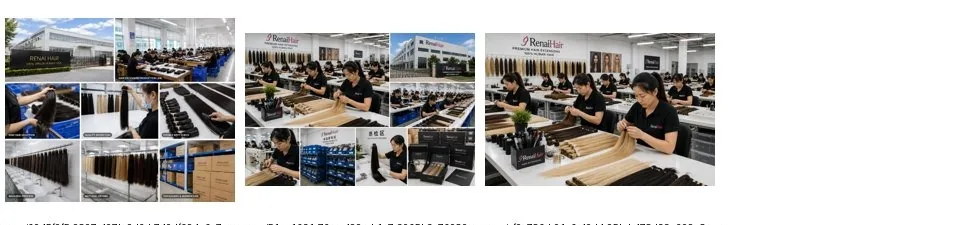 Renai Hair factory and production team