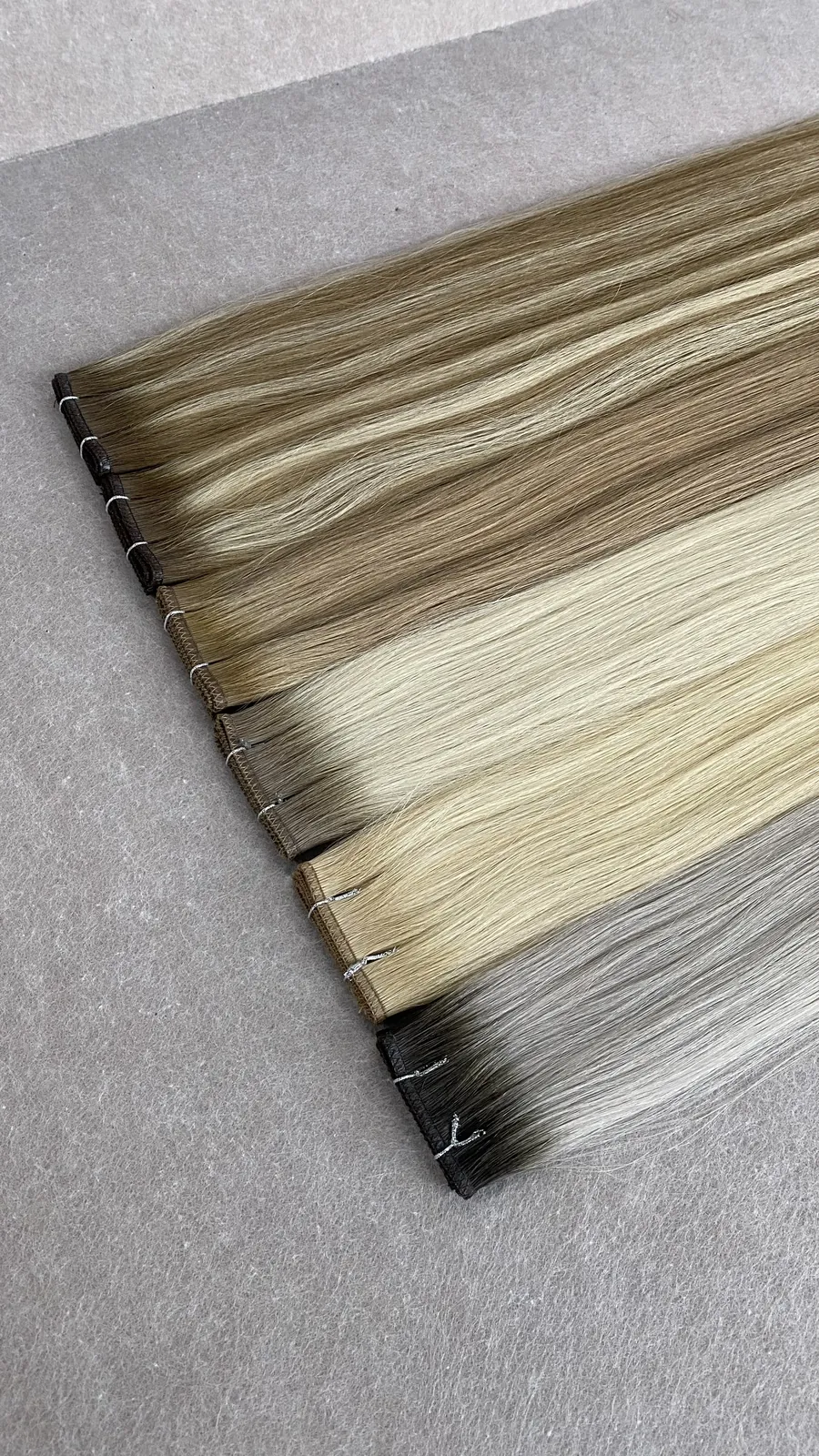 Hair weft extensions